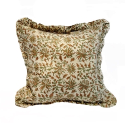 Pair Beige Hand Block Pillows