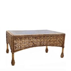 English Rattan Coffee Table