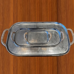 Aluminum Rattan Tray; XL