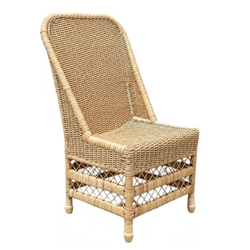 Natural Light Wicker Side Chair