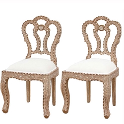 Pair Anglo Indian Chairs