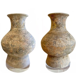 Pair Han Dynasty Vases