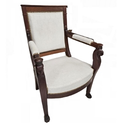 Pair Egyptian Revival Armchairs
