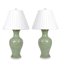 Chinese Celadon Table Lamp