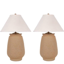Chinese Natural Textured Table Lamp