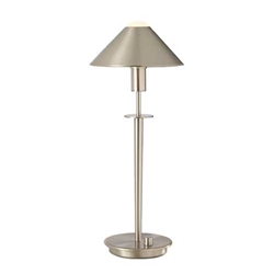 Nickel Halogen Table Lamp